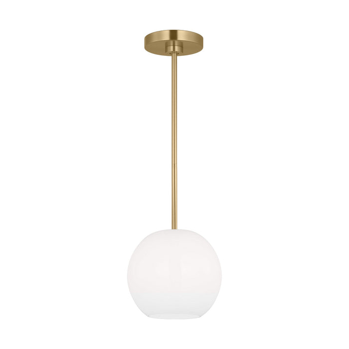 Generation Lighting GLP1011SB One Light Mini Pendant, Satin Bronze