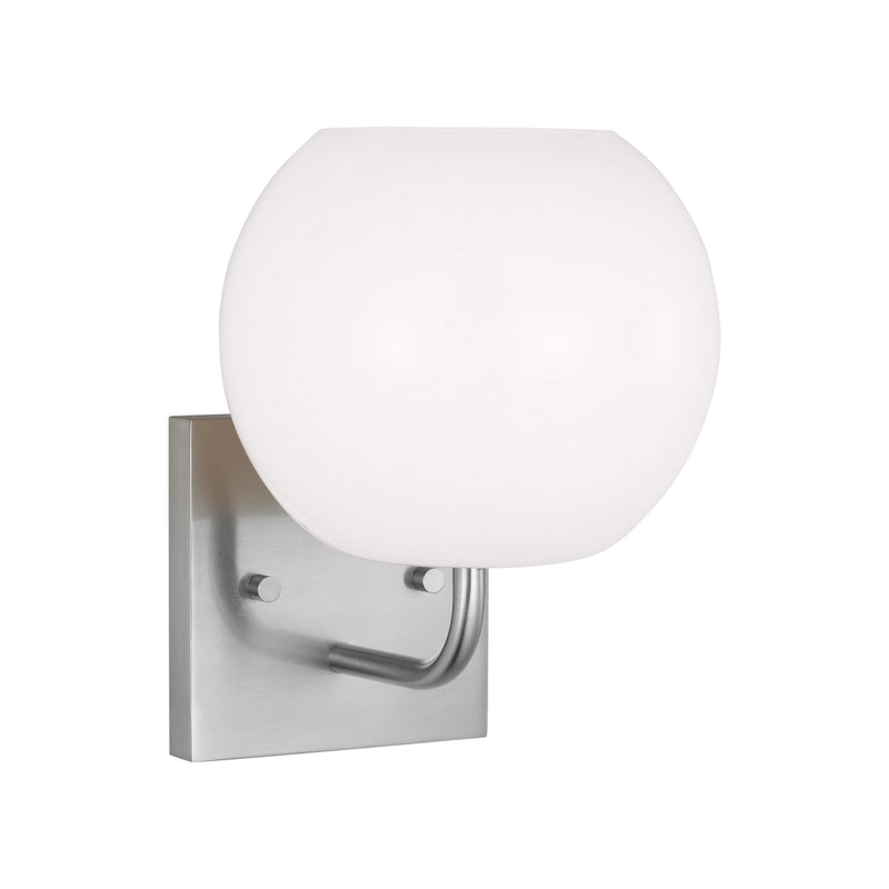 Generation Lighting GLV1011BS One Light Vanity, Brushed Steel
