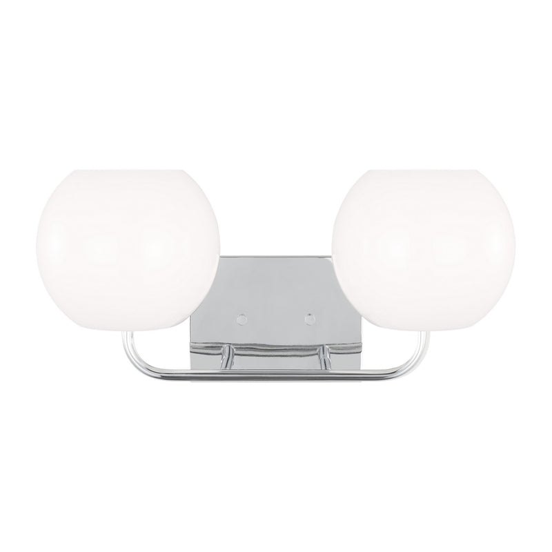 Generation Lighting GLV1012CH Two Light Vanity, Chrome