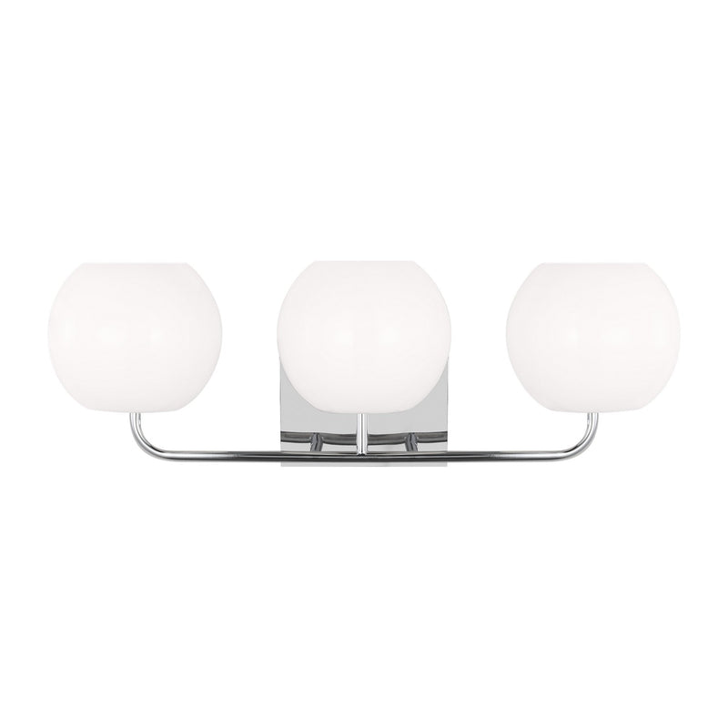 Generation Lighting GLV1013CH Three Light Vanity, Chrome