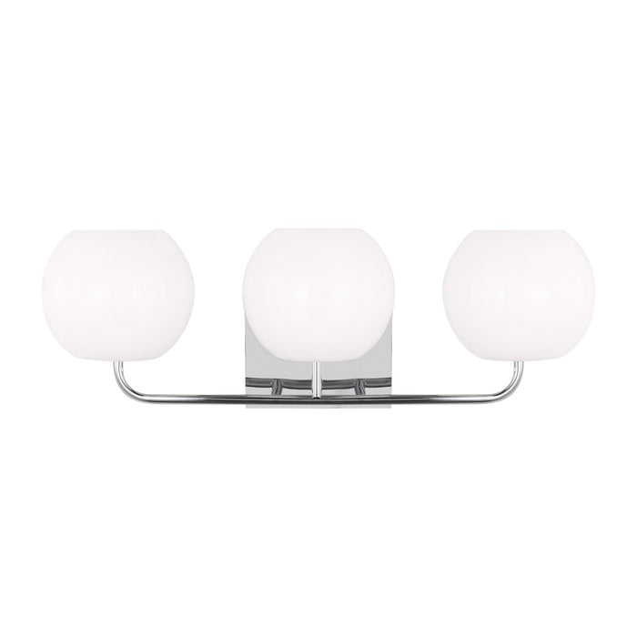 Generation Lighting GLV1013CH Three Light Vanity, Chrome