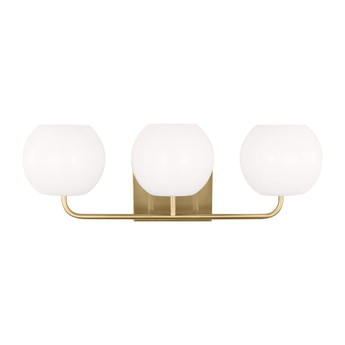Generation Lighting GLV1013SB Three Light Vanity, Satin Bronze