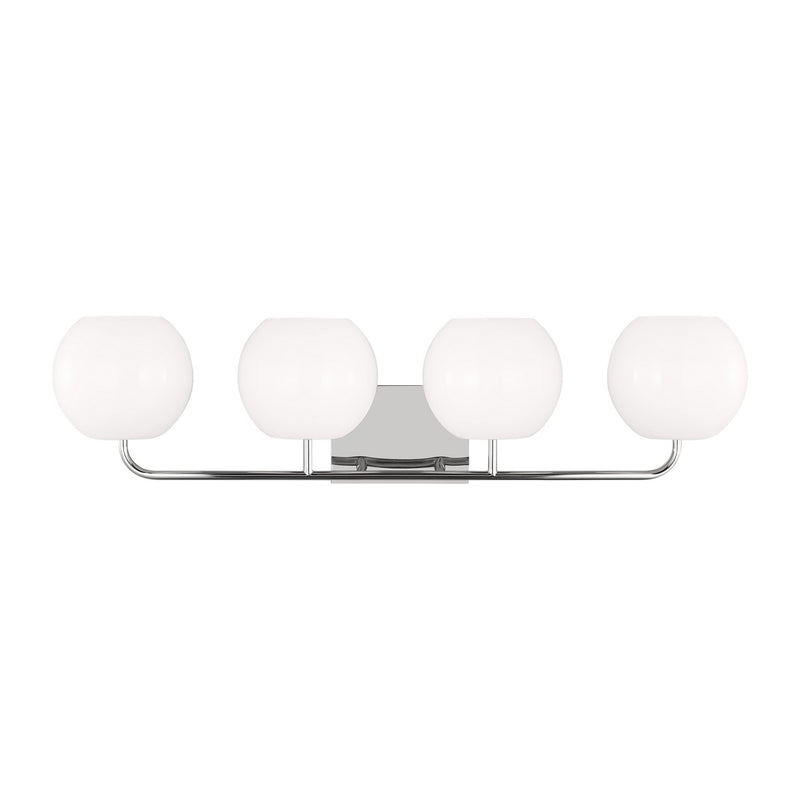 Generation Lighting GLV1014CH Four Light Vanity, Chrome