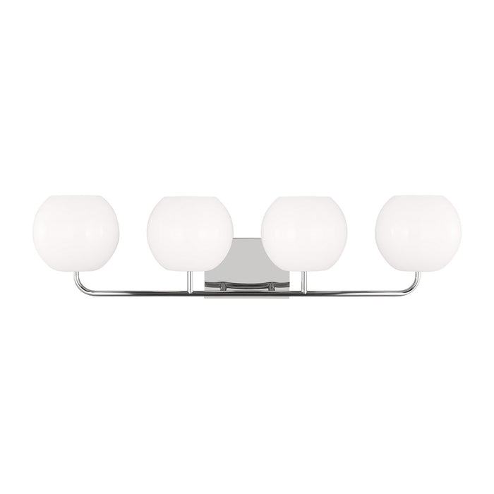 Generation Lighting GLV1014CH Four Light Vanity, Chrome