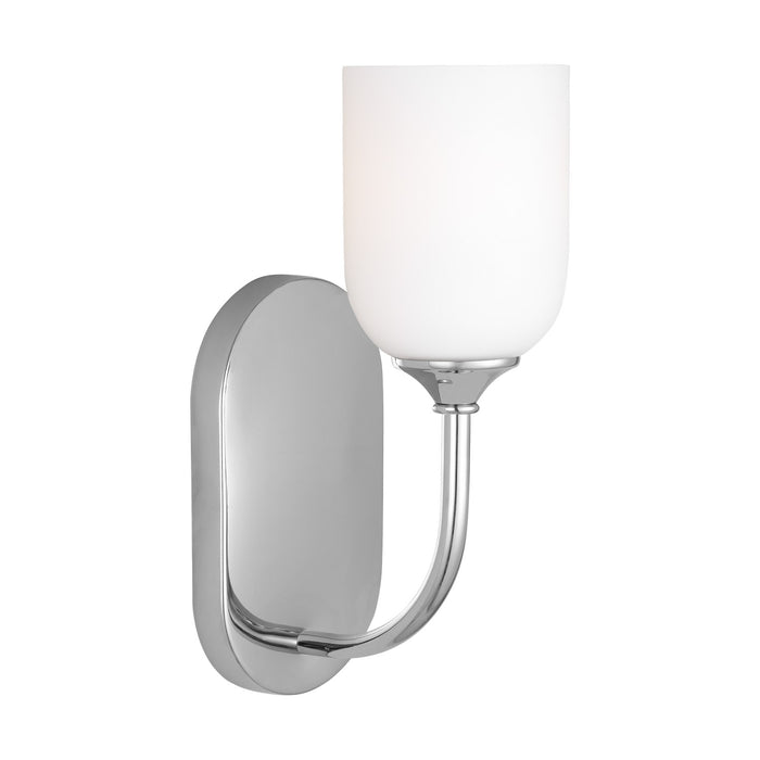 Generation Lighting GLV1021CH One Light Vanity, Chrome