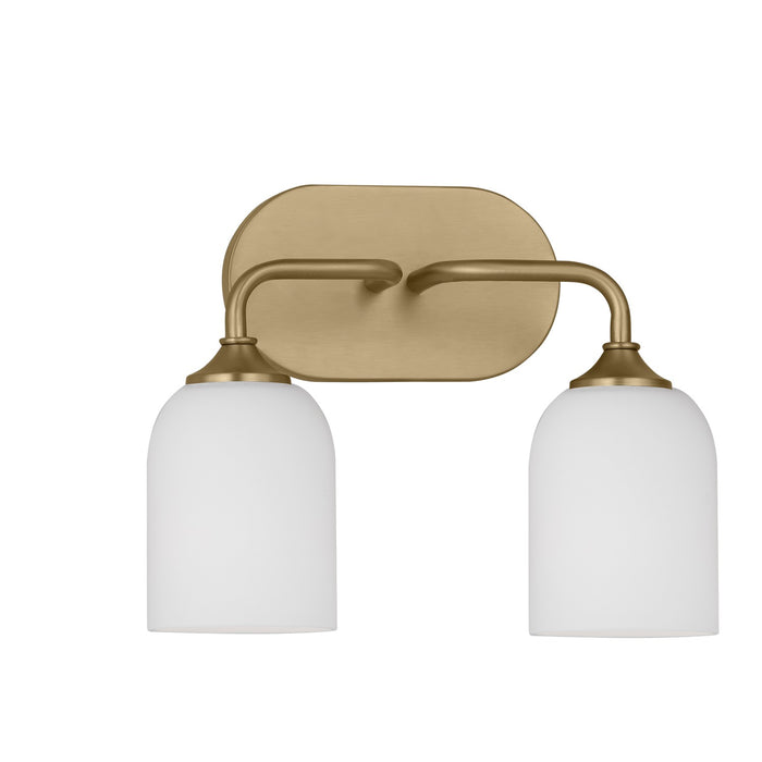 Generation Lighting GLV1022SB Two Light Vanity, Satin Bronze