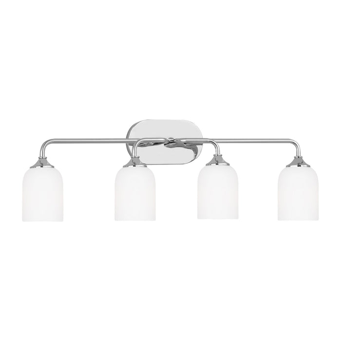 Generation Lighting GLV1024CH Four Light Vanity, Chrome