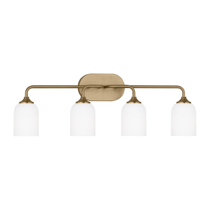 Generation Lighting GLV1024SB Four Light Vanity, Satin Bronze