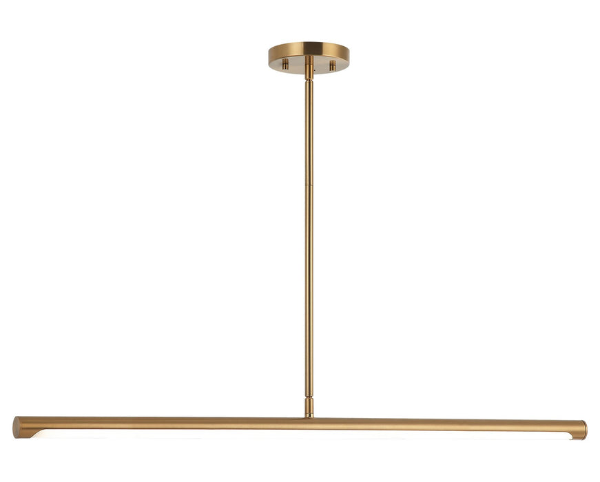 Matteo Lighting C31433AG LED Pendant, Aged Gold Brass