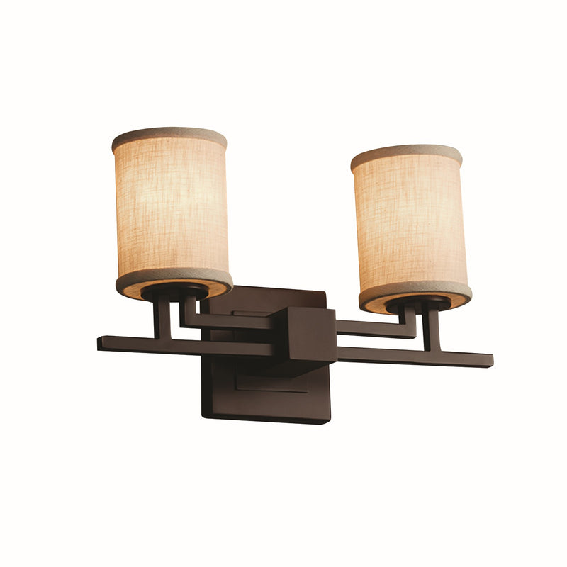 Justice Designs FAB-8702-10-CREM-DBRZ-LED2-1400 LED Bath Bar, Dark Bronze