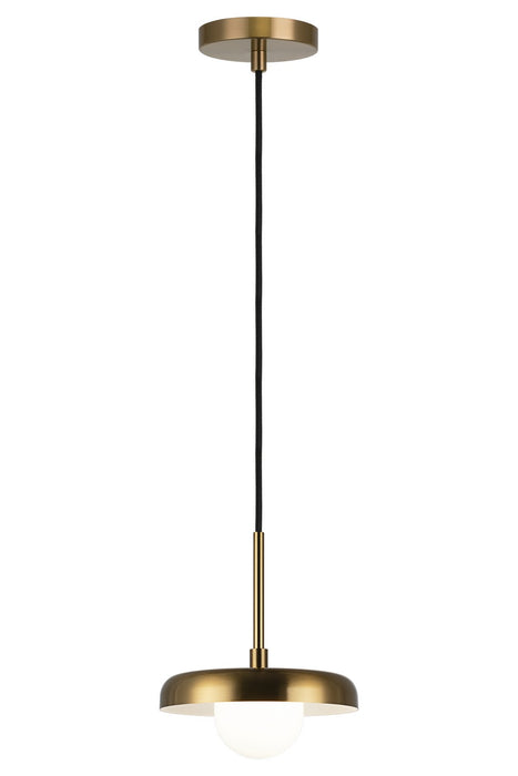 Matteo Lighting C34401AGOP LED Pendant, Aged Gold Brass