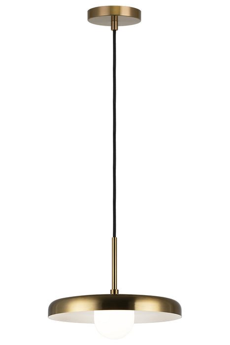 Matteo Lighting C34411AGOP LED Pendant, Aged Gold Brass