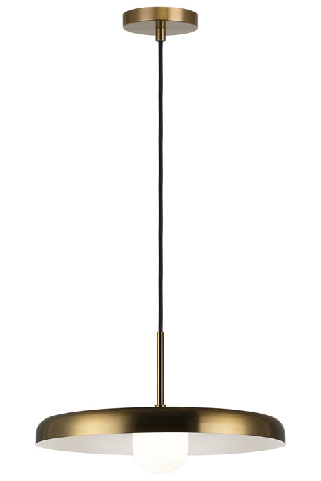 Matteo Lighting C34421AGOP LED Pendant, Aged Gold Brass
