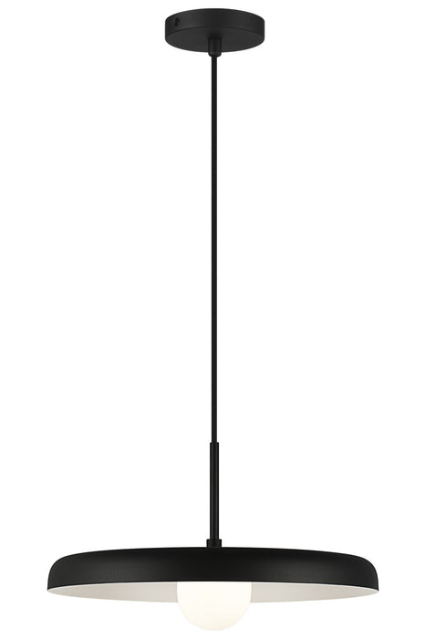 Matteo Lighting C34421MBOP LED Pendant, Matte Black
