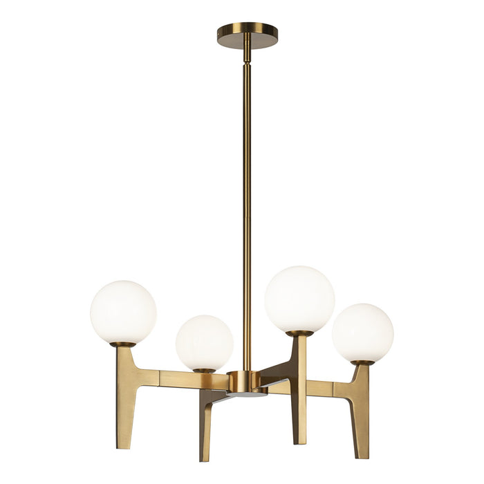 Matteo Lighting C34904AGOP LED Pendant, Aged Gold Brass