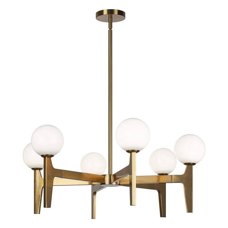 Matteo Lighting C34906AGOP LED Pendant, Aged Gold Brass