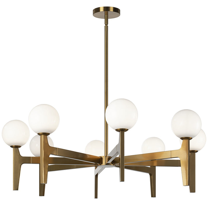 Matteo Lighting C34908AGOP LED Pendant, Aged Gold Brass