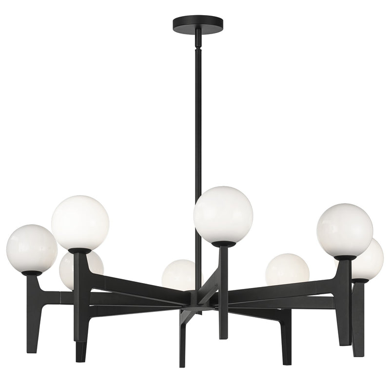 Matteo Lighting C34908MBOP LED Pendant, Matte Black