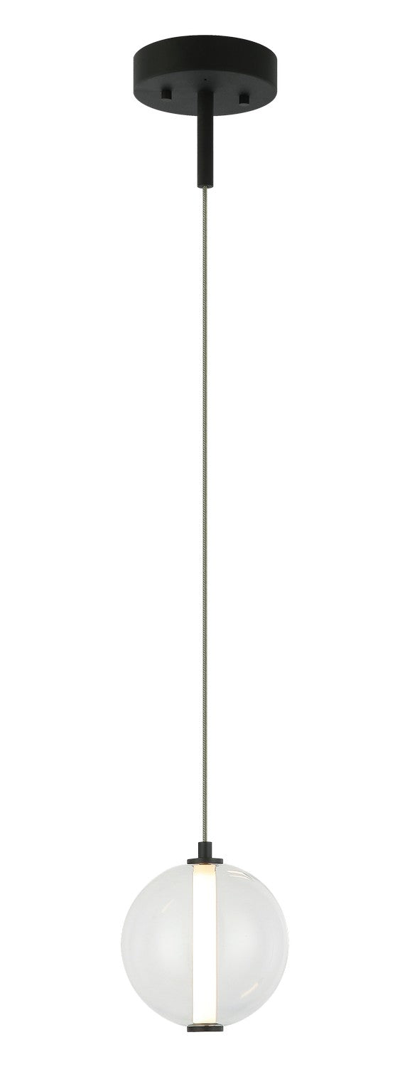 Matteo Lighting C69601MBCL LED Pendant, Matte Black