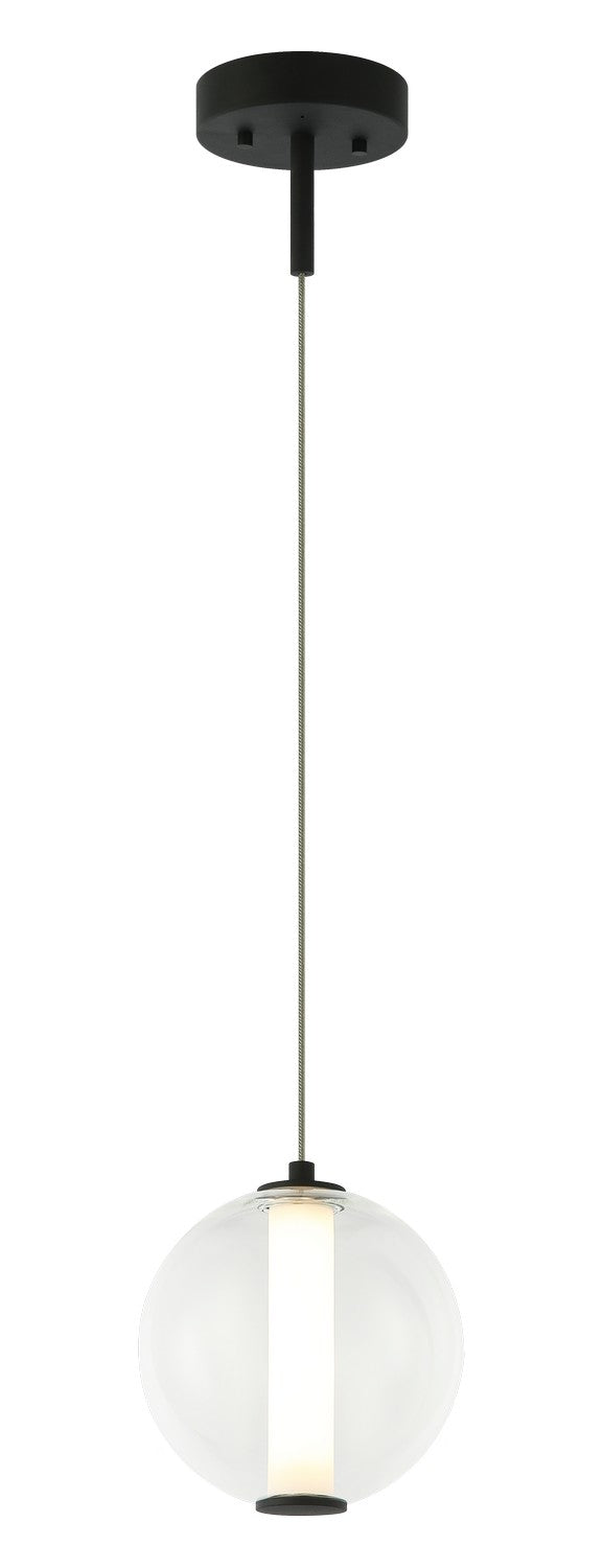 Matteo Lighting C69611MBCL LED Pendant, Matte Black