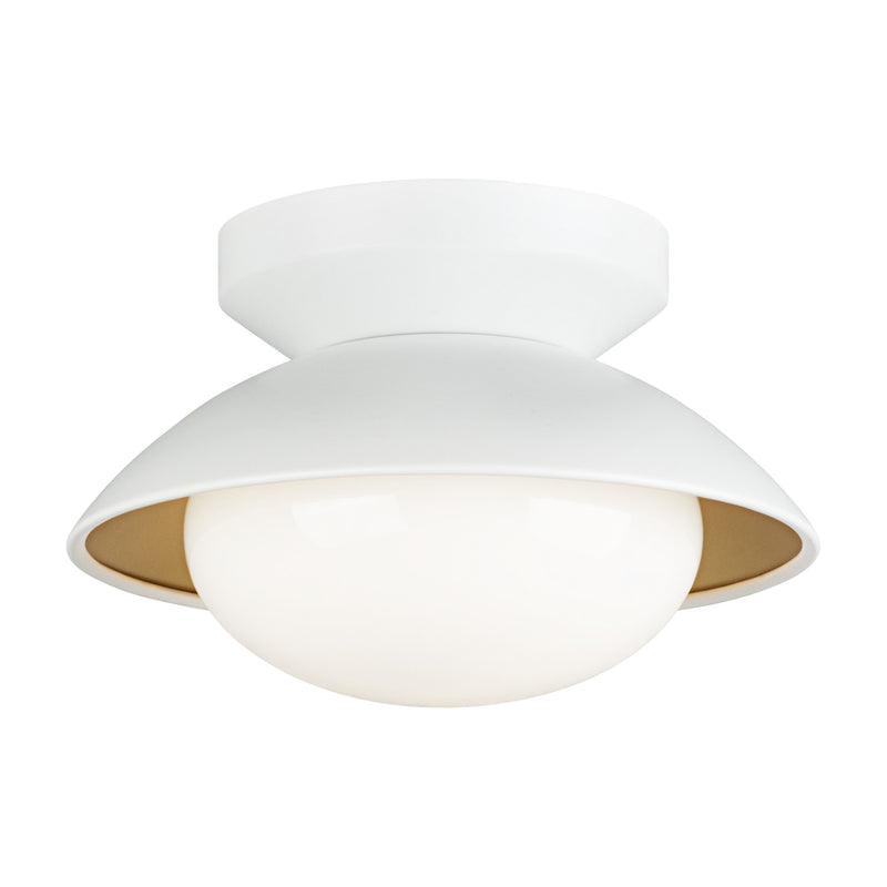 Matteo Lighting M13101WHOP One Light Ceiling Mount, White