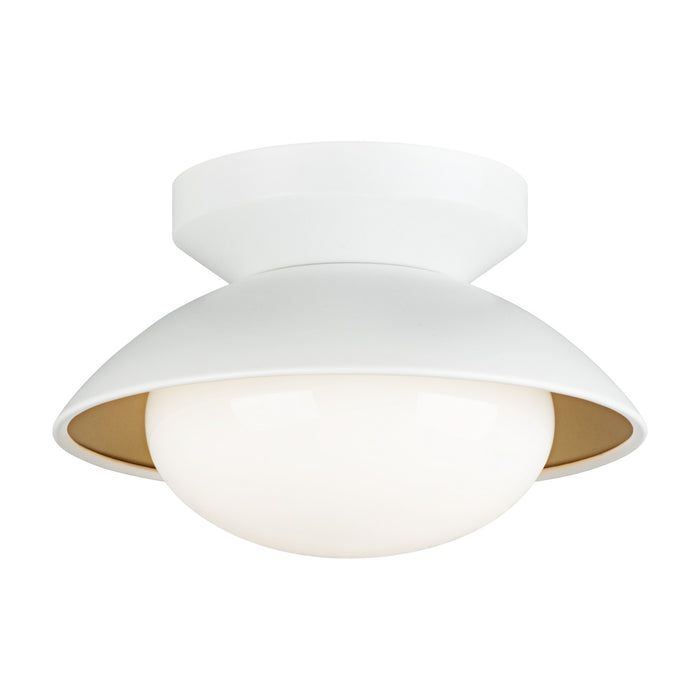 Matteo Lighting M13101WHOP One Light Ceiling Mount, White