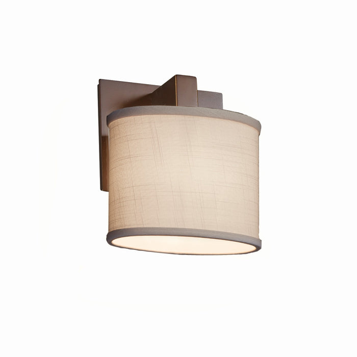 Justice Designs FAB-8931-30-CREM-DBRZ One Light Wall Sconce, Dark Bronze