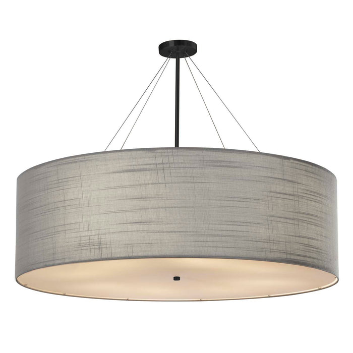 Justice Designs FAB-9597-GRAY-MBLK Eight Light Pendant, Matte Black
