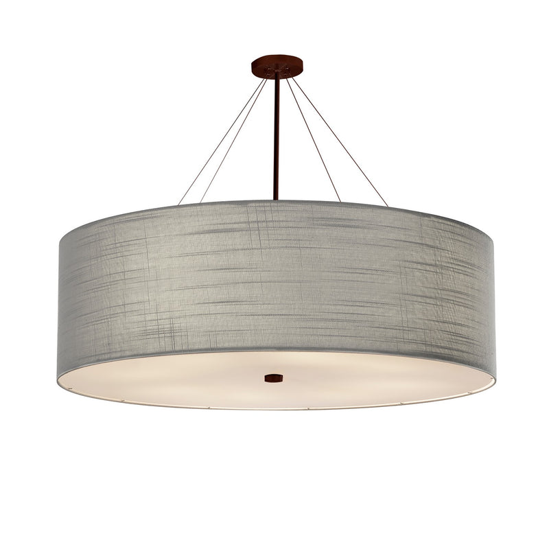 Justice Designs FAB-9599-GRAY-DBRZ 12 Light Pendant, Dark Bronze