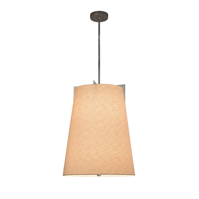 Justice Designs FAB-9600-CREM-NCKL Two Light Pendant, Brushed Nickel