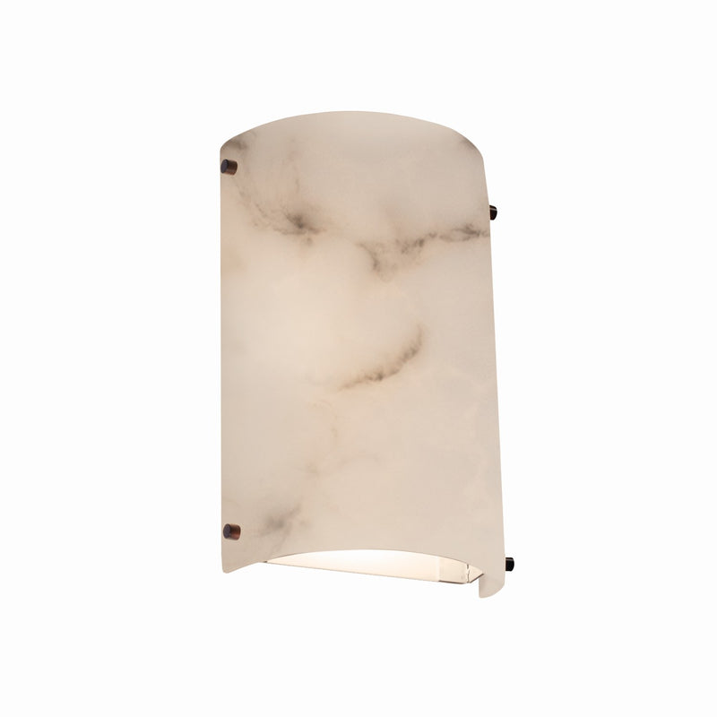 Justice Designs FAL-5542W-DBRZ One Light Outdoor Wall Sconce, Dark Bronze