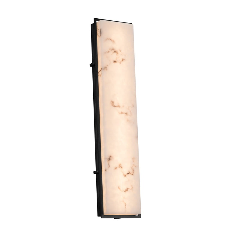 Justice Designs FAL-7566W-MBLK LED Outdoor Wall Sconce, Matte Black