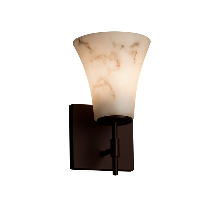 Justice Designs FAL-8411-20-DBRZ One Light Wall Sconce, Dark Bronze