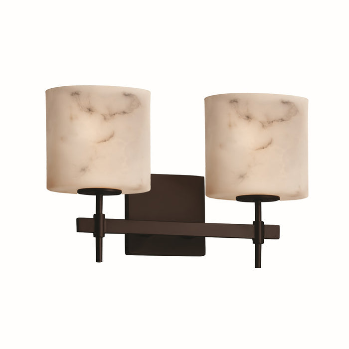 Justice Designs FAL-8412-30-DBRZ Two Light Bath Bar, Dark Bronze