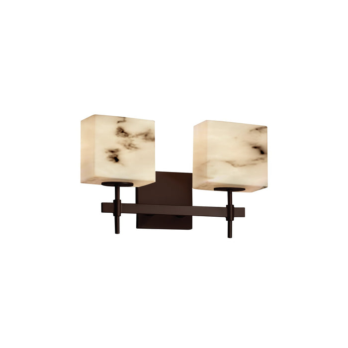Justice Designs FAL-8412-55-DBRZ Two Light Bath Bar, Dark Bronze