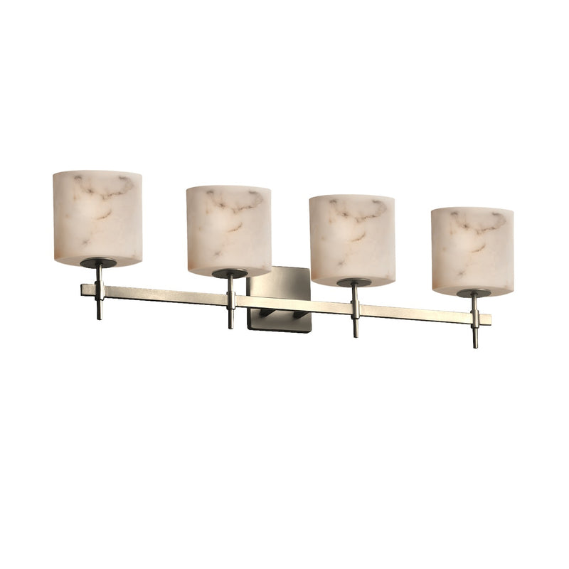 Justice Designs FAL-8414-30-NCKL Four Light Bath Bar, Brushed Nickel