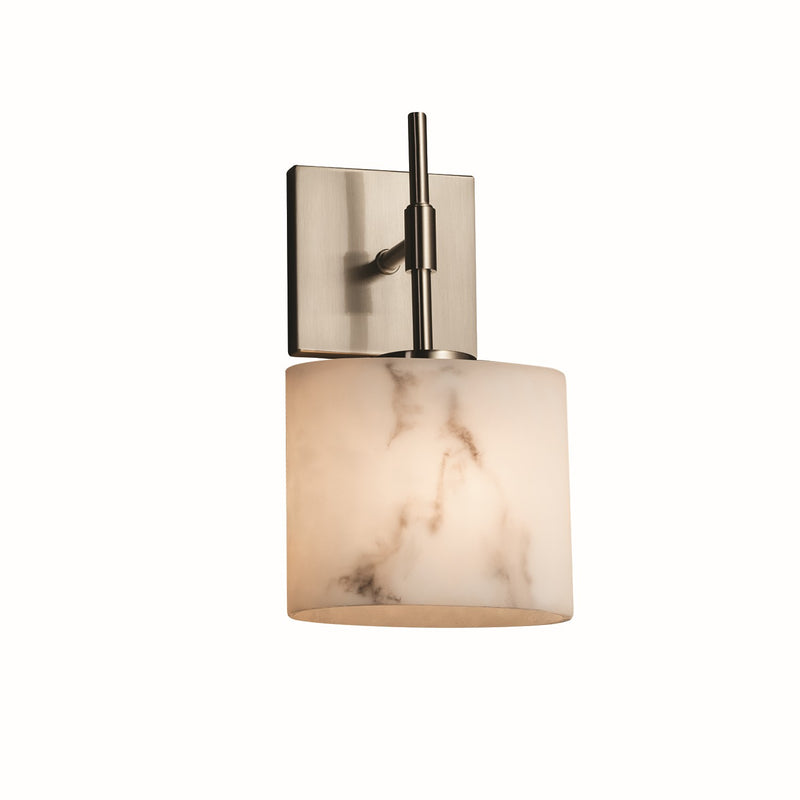 Justice Designs FAL-8417-30-NCKL One Light Wall Sconce, Brushed Nickel