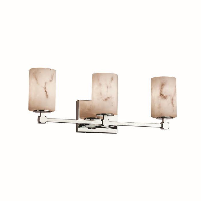 Justice Designs FAL-8423-10-CROM Three Light Bath Bar, Polished Chrome