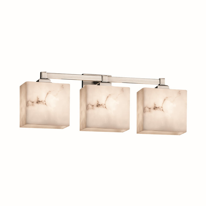 Justice Designs FAL-8433-55-NCKL Three Light Bath Bar, Brushed Nickel