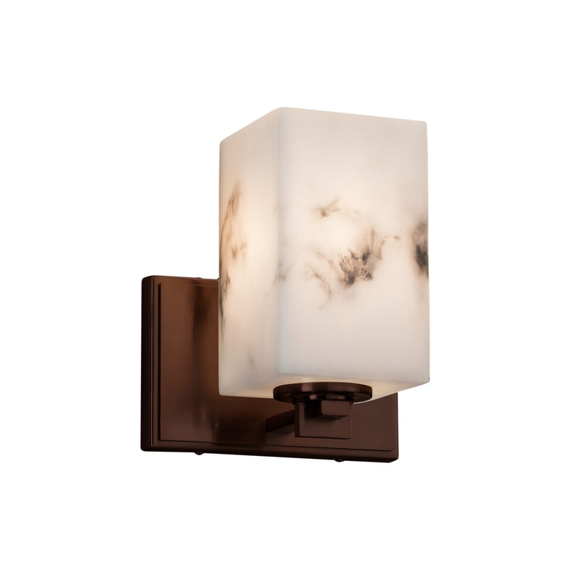 Justice Designs FAL-8441-15-DBRZ One Light Wall Sconce, Dark Bronze