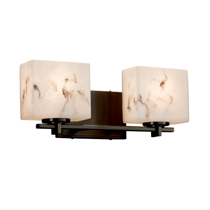 Justice Designs FAL-8442-55-DBRZ Two Light Bath Bar, Dark Bronze