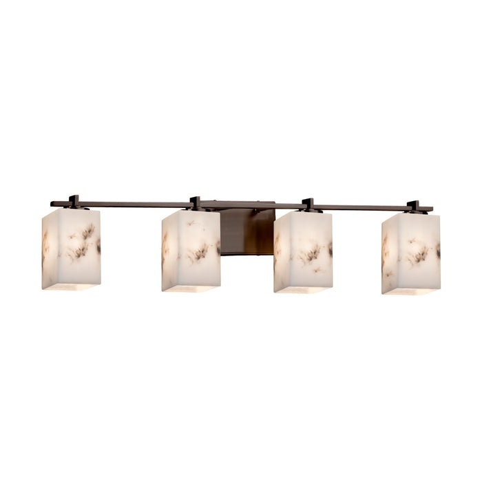 Justice Designs FAL-8444-15-DBRZ Four Light Bath Bar, Dark Bronze