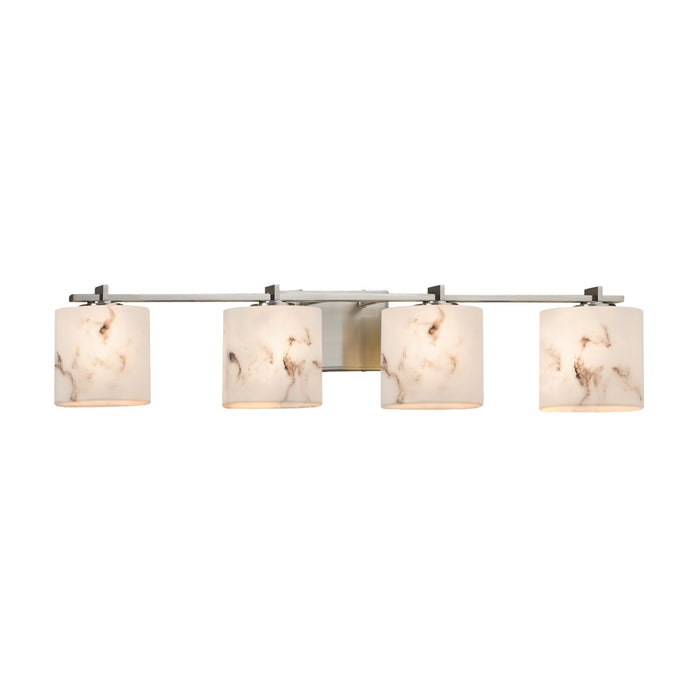 Justice Designs FAL-8444-30-NCKL Four Light Bath Bar, Brushed Nickel