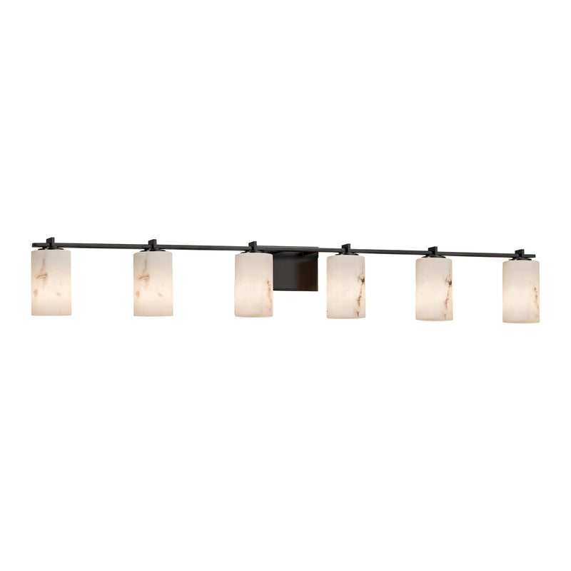Justice Designs FAL-8446-10-MBLK-LED6-4200 LED Bath Bar, Matte Black