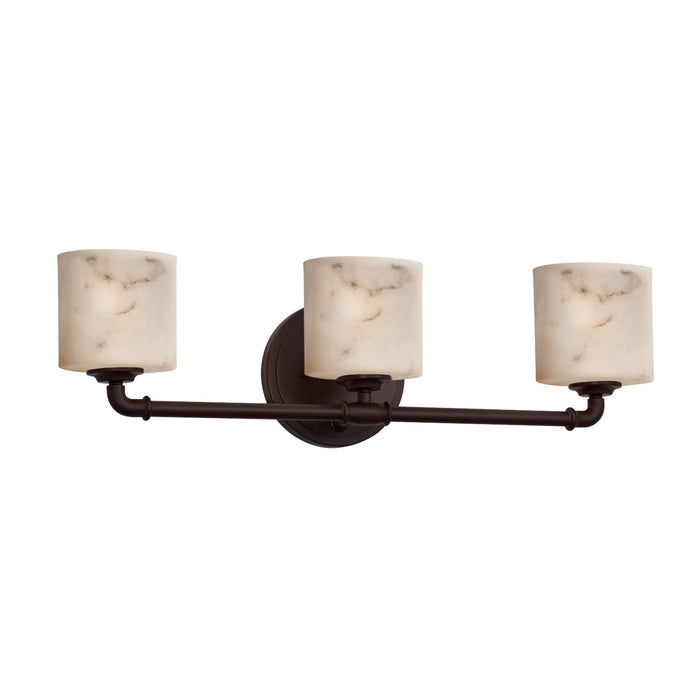 Justice Designs FAL-8463-30-DBRZ Three Light Bath Bar, Dark Bronze