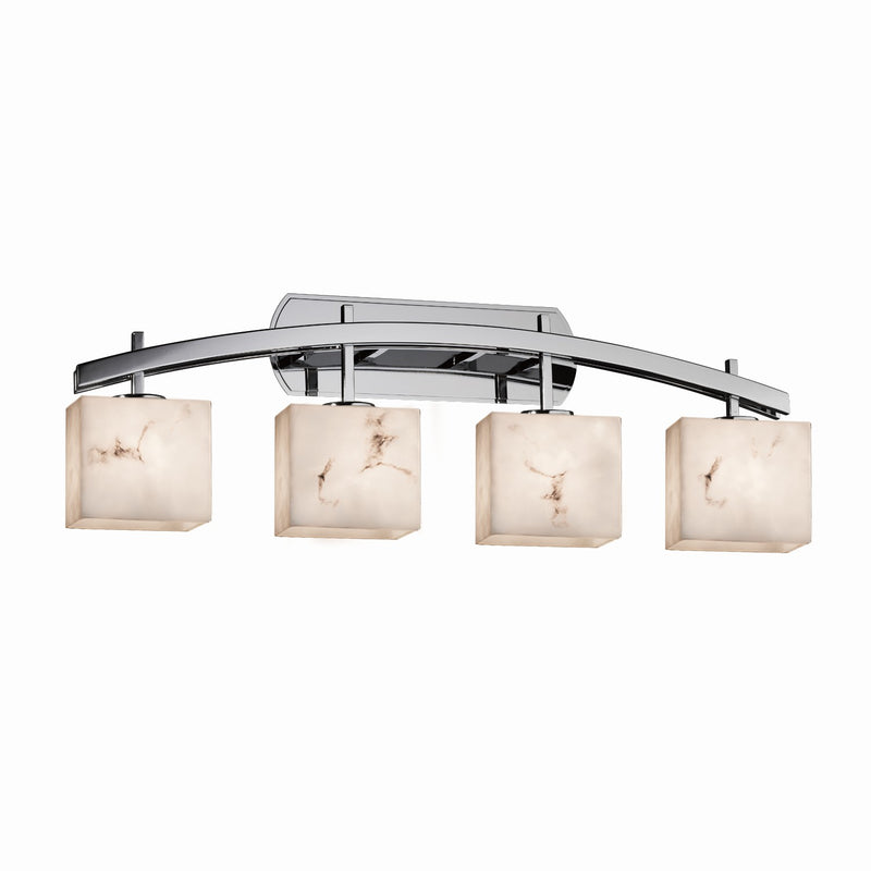 Justice Designs FAL-8594-55-CROM Four Light Bath Bar, Polished Chrome