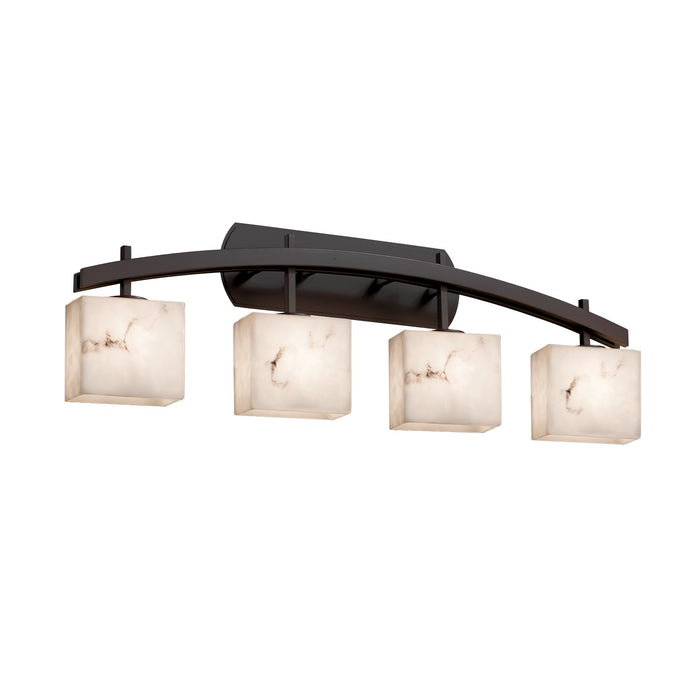 Justice Designs FAL-8594-55-DBRZ Four Light Bath Bar, Dark Bronze