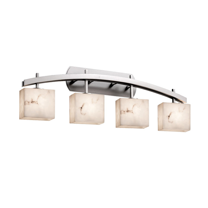 Justice Designs FAL-8594-55-NCKL Four Light Bath Bar, Brushed Nickel
