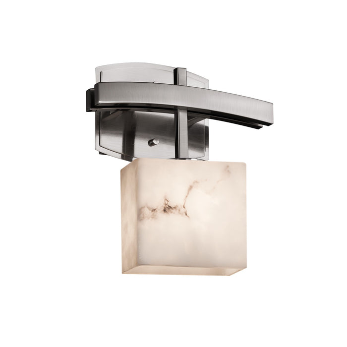 Justice Designs FAL-8597-55-NCKL One Light Wall Sconce, Brushed Nickel