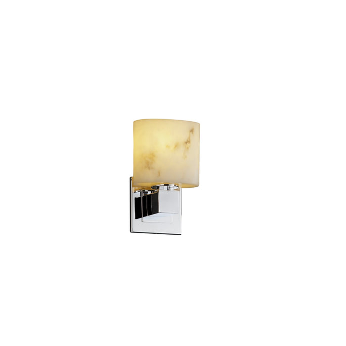 Justice Designs FAL-8707-30-CROM-LED1-700 LED Wall Sconce, Polished Chrome